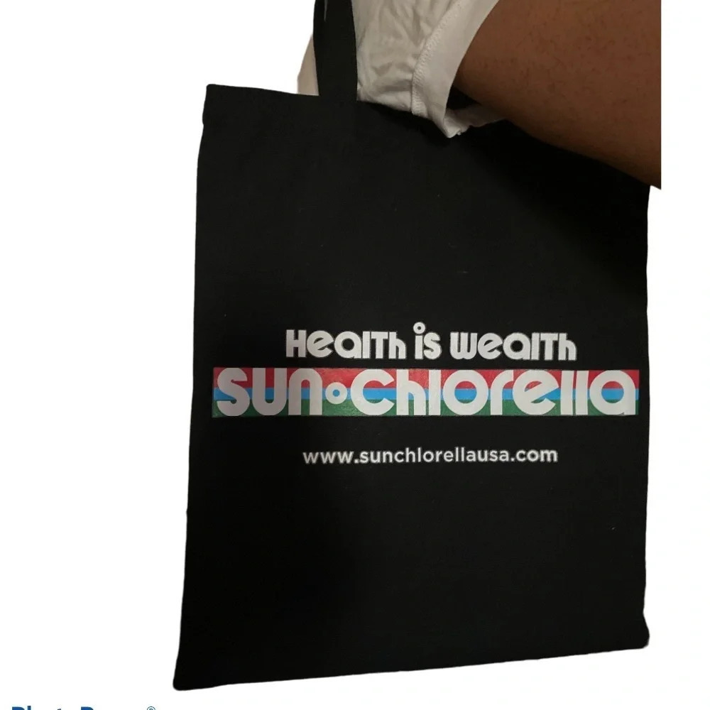 Black wellness health is wealth tote  bag